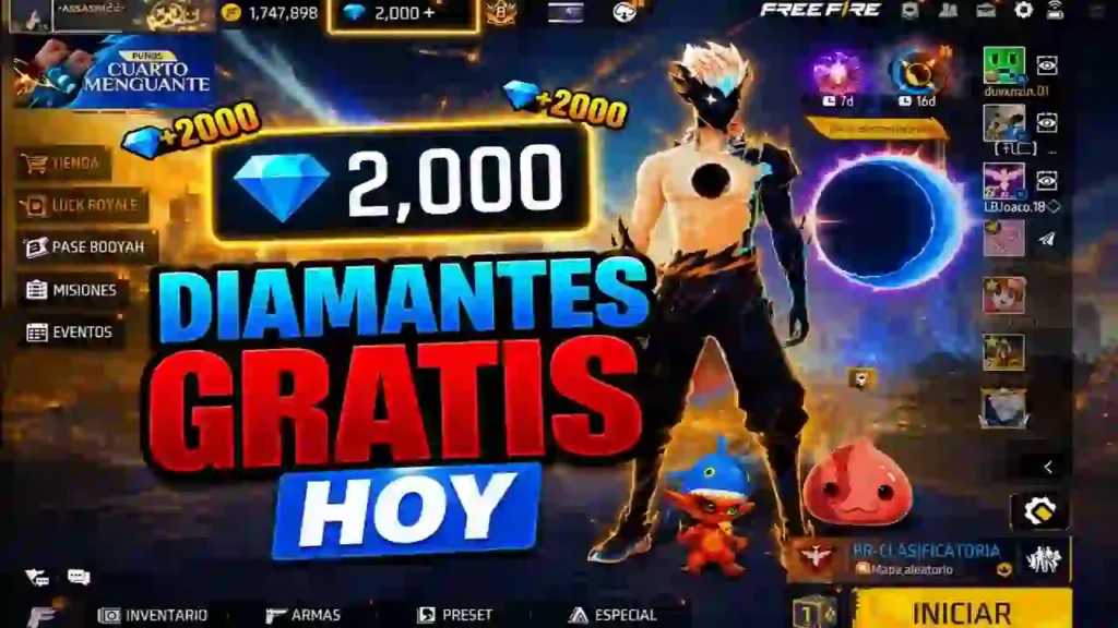 Métodos actualizados para obtener diamantes en Free Fire aprovechando eventos y recompensas